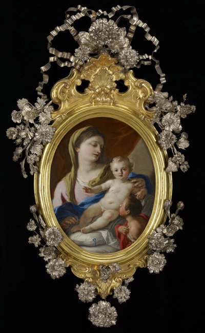 La Madonna y el Niño con el infante San Juan de Francesco de Mura  